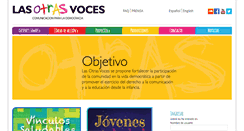 Desktop Screenshot of lasotrasvoces.org.ar